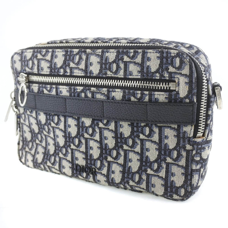 [DIOR] Christian Dior Safari Messenger Bag Obriek Jacquard 1espo206yky 숄더백 캔버스 해군 숙녀 숄더 가방 순위