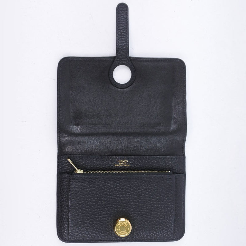 HERMES] Hermes Dogon Compact Bi -fold wallet Triyoon Lemance □ H