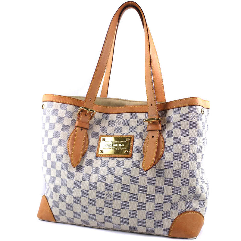 [Louis Vuitton] Louis Vuitton Hampsted MM N51206 Damier Ezur Canvas Ladies Handbag A-Rank