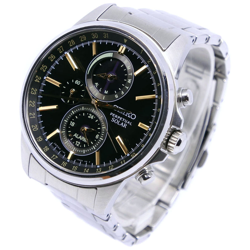 1448 21年12月購入 SEIKO ソーラー 腕時計 V198-0AC0クロノグラフ