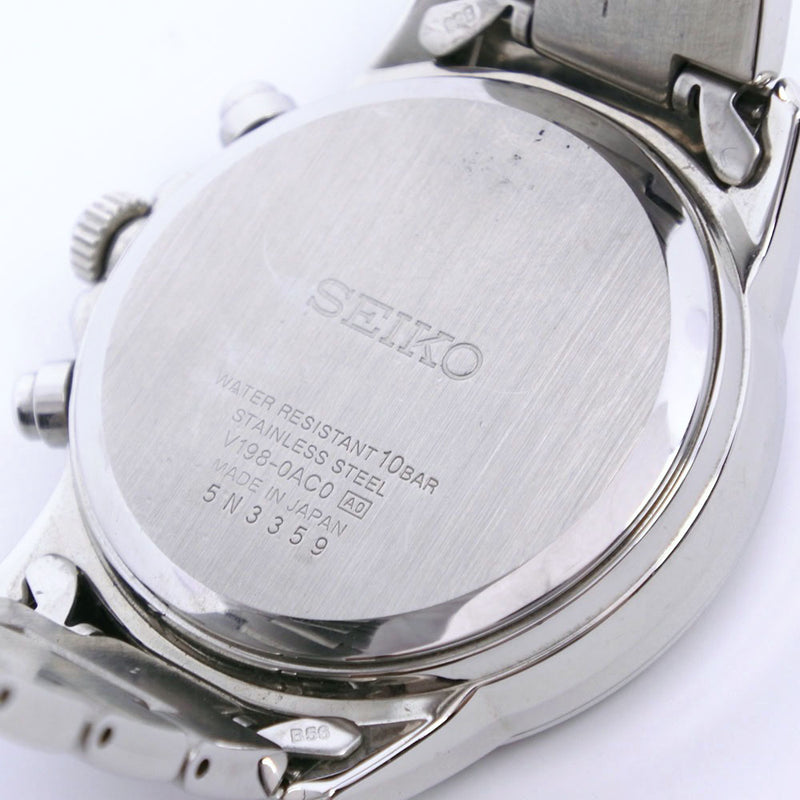 【SEIKO】セイコー
 スピリット スマート V198-0AC0 ステンレススチール ソーラー時計 アナログ表示 メンズ 黒文字盤 腕時計
A-ランク