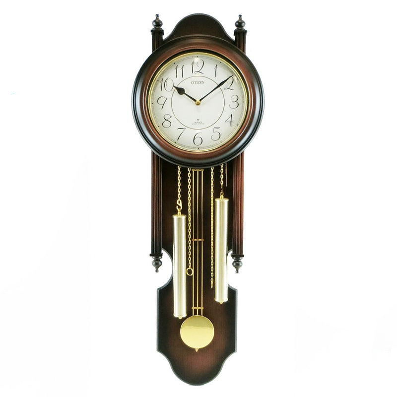 シチズン振り子時計シチズンステンドガラス風掛け時計、時計の振り子、振り子のクォーツ時計