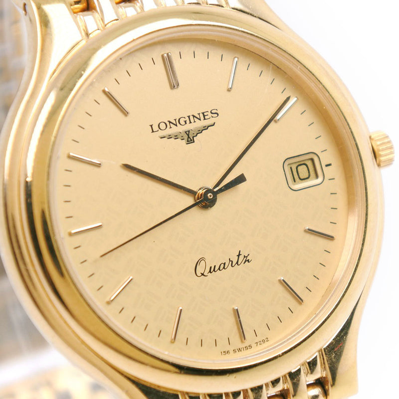 [LONGINES] Longine Flagship 7292 Watch Stainless Steel Quartz Men's Gold Dial Watch