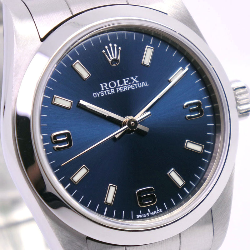 ロレックス オイスターパーペチュアル ボーイズ 77080 D番 黒文字盤 - ブランド腕時計