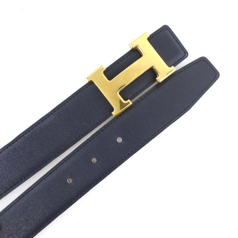 [Hermes] Hermes H Belt 70 Box Carf Black 〇z Grabado Damas Cinturón A-Rank