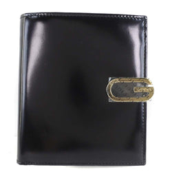 [GUCCI] Gucci 035.0416.2166 Patent Leather Black Ladies Bi -fold Wallet A Rank