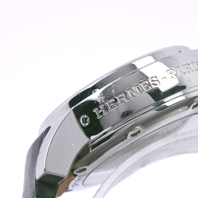 エルメス HERMES クリッパー クロノグラフ CP1.910 白文字盤 ステンレス 自動巻き メンズ 腕時計