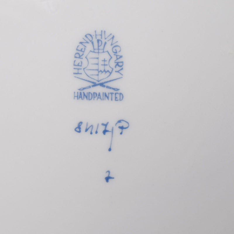 [HEREND] HELEND 인도 꽃/인도 바구니 벽 장식 접시 Ø18 (cm) 8417/p 식탁기 도자기 보라색 식탁보