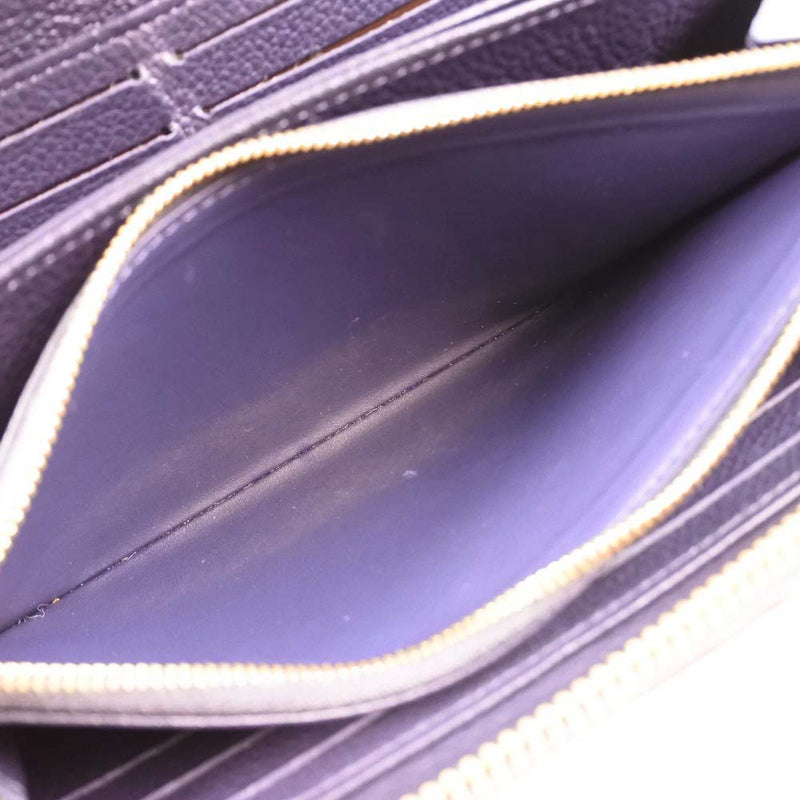 [Louis Vuitton] Louis Vuitton Zippy Wallet圆形紧固件M62121会标吞吐量海洋Louge海军SP2128刻有男女胶。