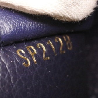 [LOUIS VUITTON] Louis Vuitton Zippy Wallet Round Fastener M62121 Monogram Anplant Marine Louge Navy SP2128 Engraved Unisex Long Wallet