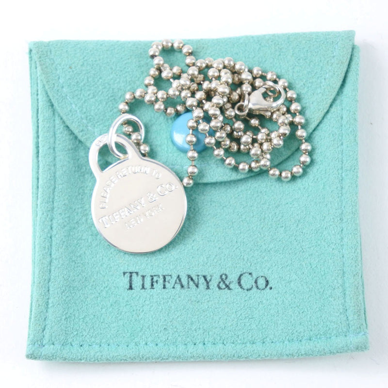 [Tiffany＆Co。] Tiffany Tag Ball Chain项链Silver 925中性项链A等级