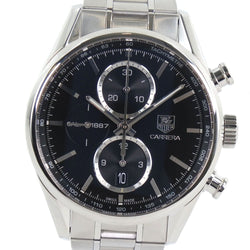 [TAG HEUER] TAG Hoire 
 Carrera watch 
 Back ski Cal.1887 CAR2110.BA0724 Stainless steel black Automatic chronograph black dial Carrera Men's A-Rank