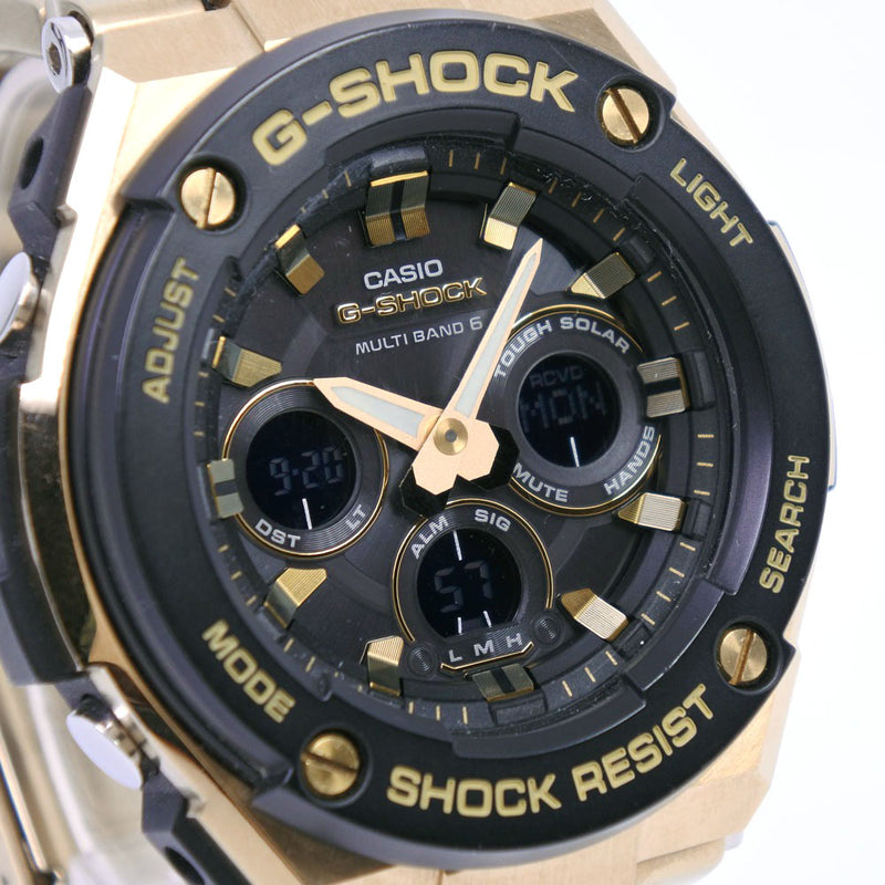 [Casio] Casio G-Shock G-Steel GST-210GD-1AJF Mira el reloj de radio solar de acero inoxidable de acero inoxidable Anadisi l Display de la esfera negra de los hombres Mira un rango