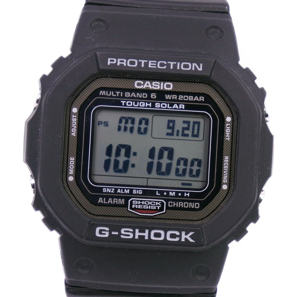 [Casio] Casio G-Shock Protection GW-5000 시계 스테인리스 스틸 X 고무 태양 광 라디오 시계 디지털 L 디스플레이 남성 회색 다이얼 시계 A-RANK
