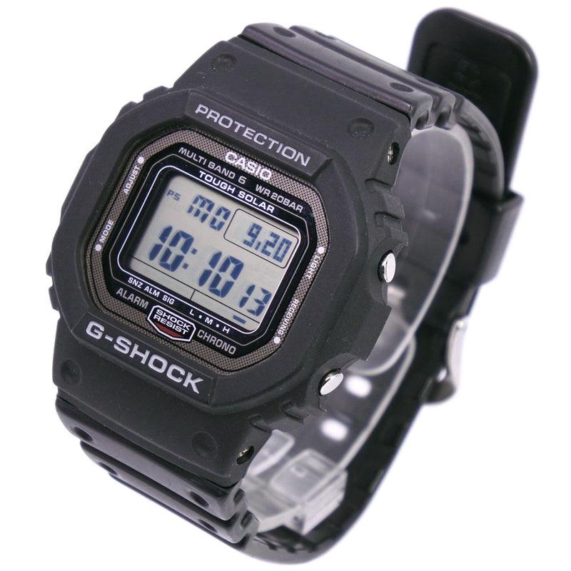 [Casio] Casio G-Shock Protection GW-5000手表不锈钢X橡胶太阳能无线电时钟数字数字显示男士灰色表盘A级