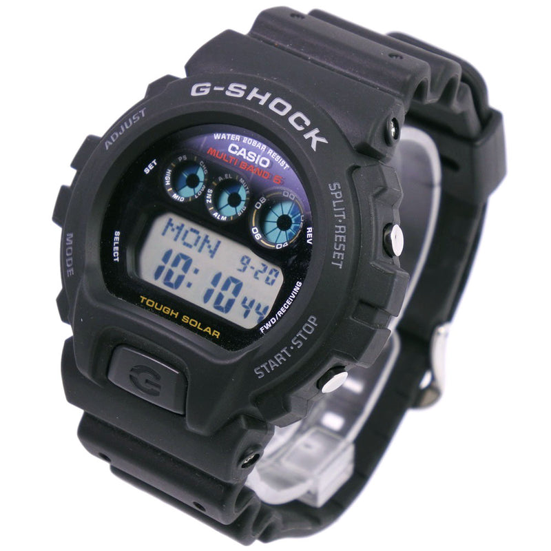 【CASIO】カシオ
 G-SHOCK GW-6900 腕時計
 ステンレススチール×ラバー ソーラー電波時計 デジタル表示 メンズ 黒文字盤 腕時計
A-ランク