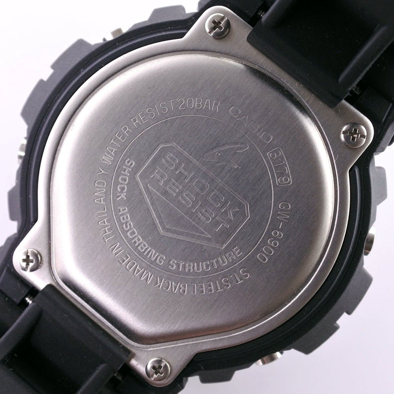 [CASIO] Casio G-SHOCK GW-6900 Watch Stainless Steel x Rubber Solar Radio Clock Digital L display Men's Black Dial Watch A-Rank