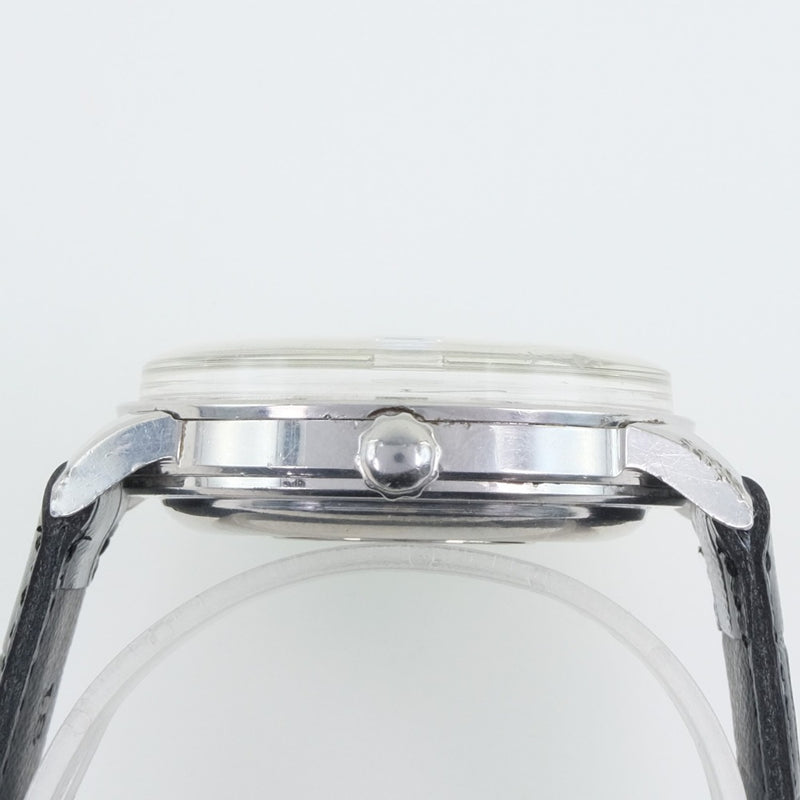 [公民]公民自动尺寸40m水表不锈钢X皮革黑色自动包装男士银牌手表