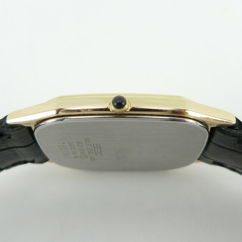 【SEIKO】セイコー
 ドルチェ Dolce 9521-5190 腕時計
 K14イエローゴールド×ステンレススチール クオーツ メンズ ゴールド文字盤 腕時計
