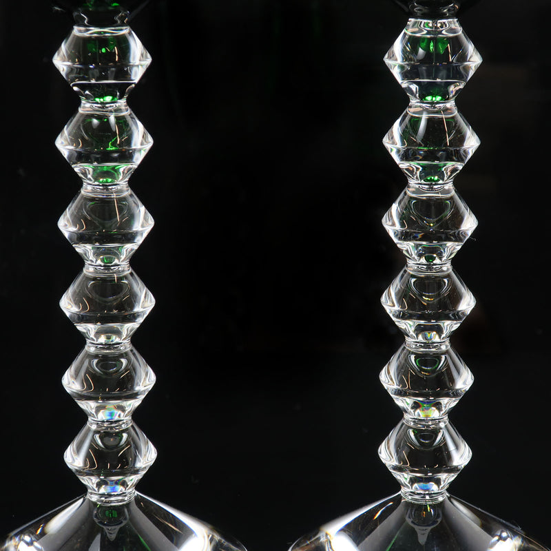 [Baccarat] baccarat vega/vega vaso de vino × 2 h23 (cm) vajilla verde cristal un rango