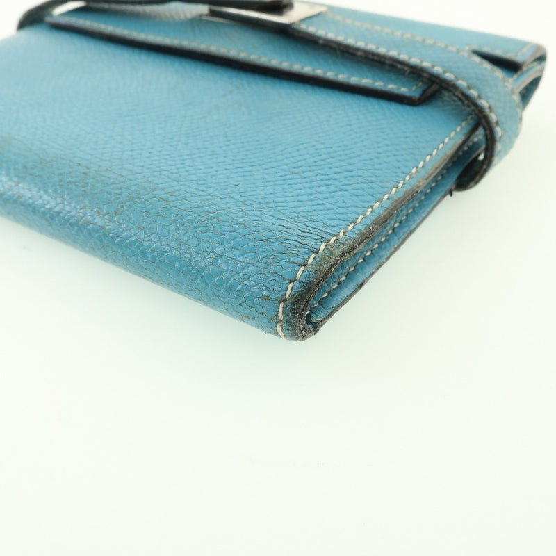 [HERMES] Hermes Kelly Wallet Bi-fold Wallet Vo Epson □ K-engraved flap Kelly Wallet Unisex B-Rank