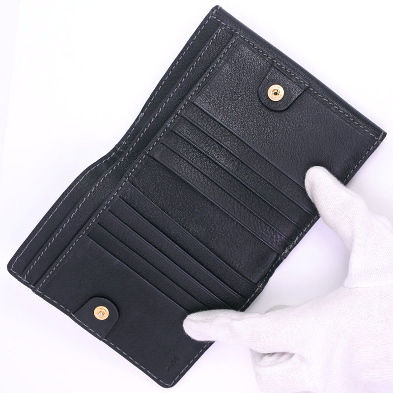 [Chloe] Chloe Compact 3P0572-161 Long Wallet Leater Damas de la billetera larga A-Rank