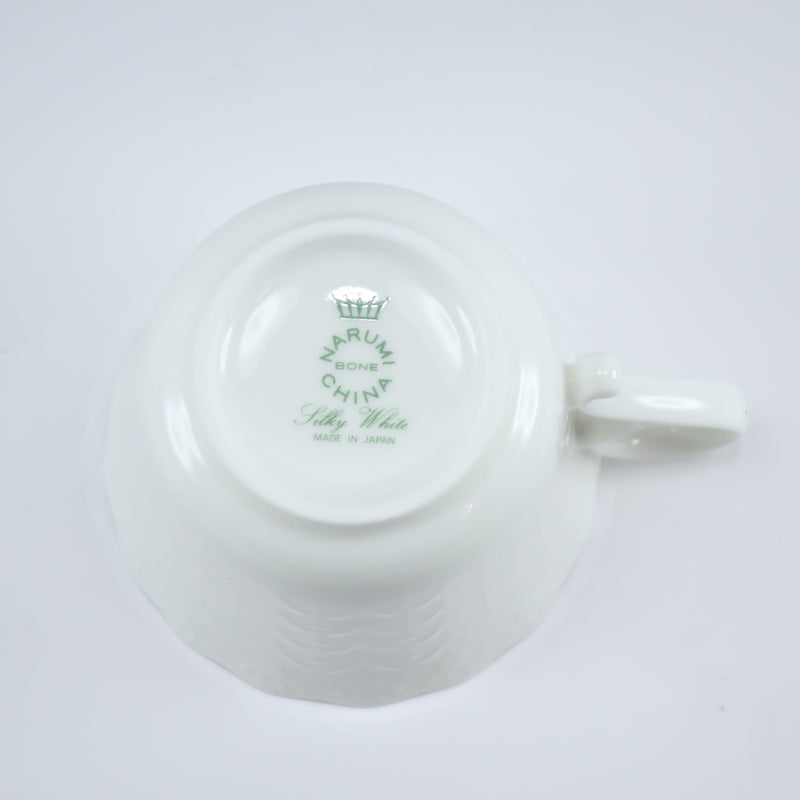 NARUMI NARUMI NARMI BONE China Silky White Coffee Cup & Saucer x 6 식탁기 도자기 화이트 [41220302-04] 미사용