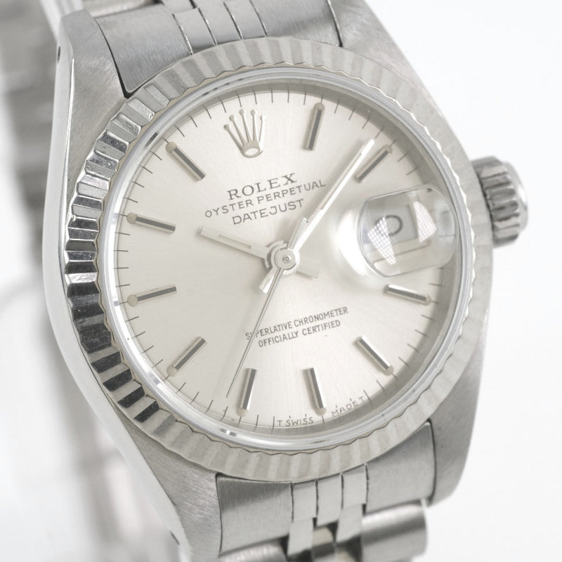 [ROLEX] Rolex Date Just Oyster Oyster Petual R Number 69174 Stainless Steel x WG Automatic Wind Wrest Watch A Rank