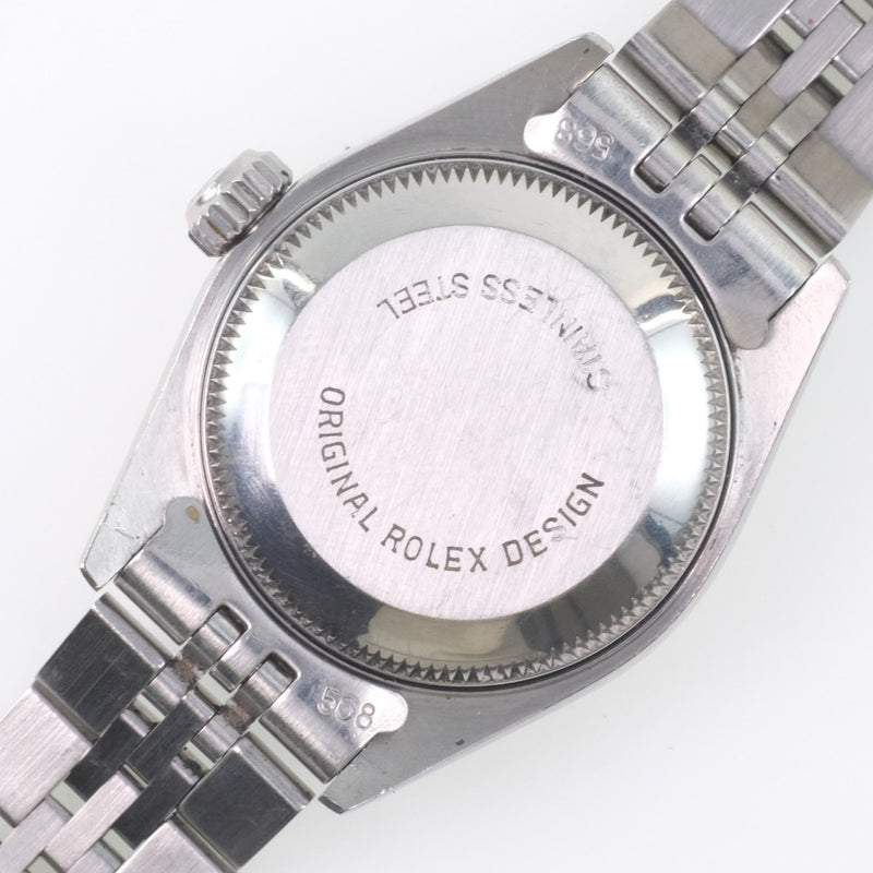 【ROLEX】ロレックス
 デイトジャスト オイスターパーペチュアル R番 69174 ステンレススチール×WG 自動巻き レディース シルバー文字盤 腕時計
Aランク