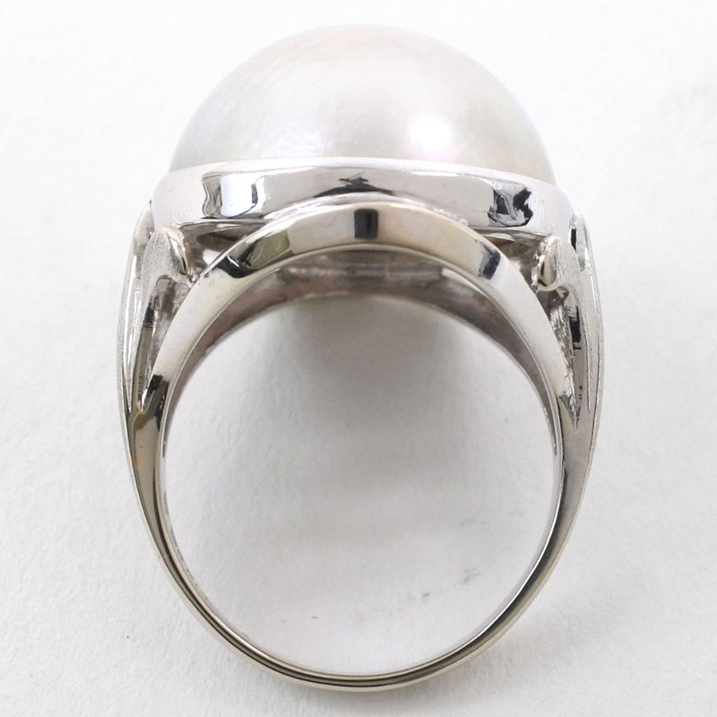 [TASAKI] Tasaki Mabe Pearl Ring / Ring 17.5mm K14 White Gold x Fake Pearl 12.5 Ladies Ring / Ring A+Rank
