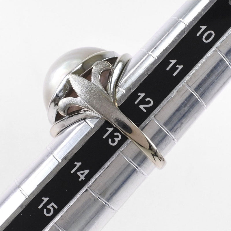 [Tasaki] tasaki mabe perla anillo / anillo 17.5 mm K14 Gold blanco x perla falsa 12.5 anillo / anillo a+rango