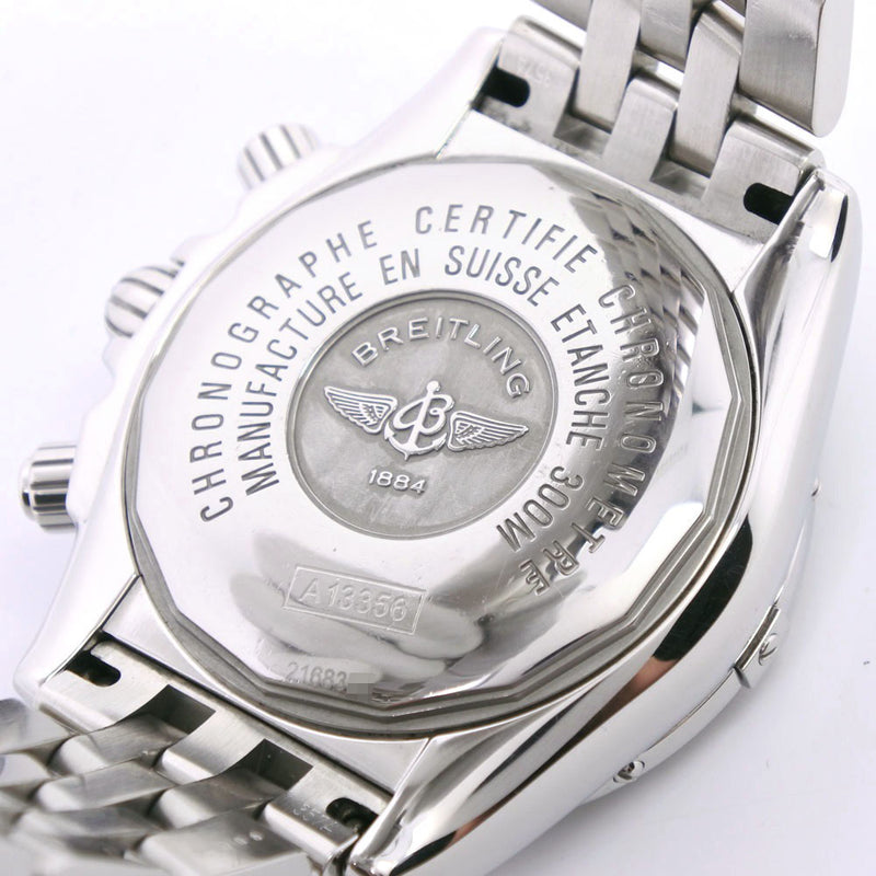 【BREITLING】ブライトリング
 クロノマットエボリューション A13356 腕時計
 ステンレススチール 自動巻き クロノグラフ メンズ 黒文字盤 腕時計