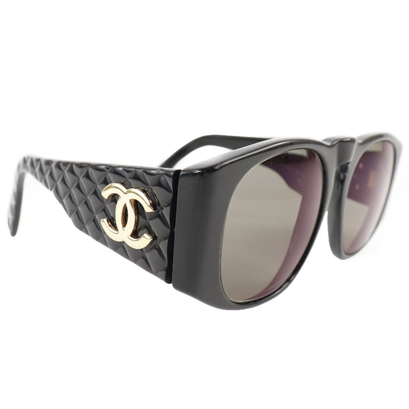 [CHANEL] Chanel Coco Mark Matrasse 01450-94305 Plastic Black Ladies Sunglasses