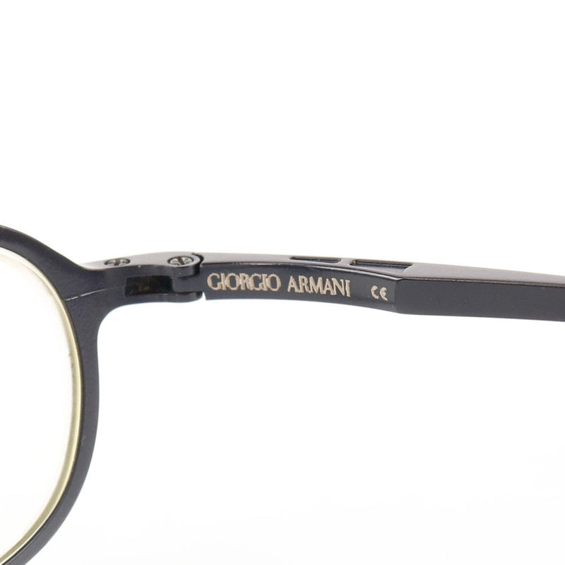【ARMANI】ジョルジオアルマーニ
 金属製 黒 メンズ メガネ