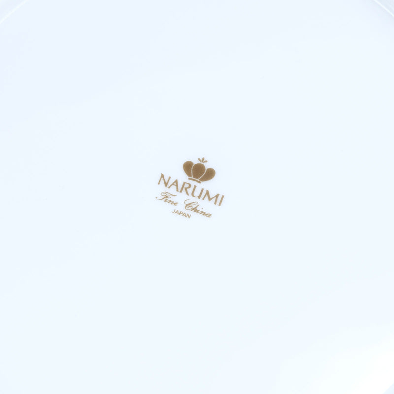 [Narumi] Narumi Tableware 5 -Set Total de 25 piezas de 25 piezas taza y platillo/placa grande, mediana y pequeña porcelana blanca unisex vajilla s rango