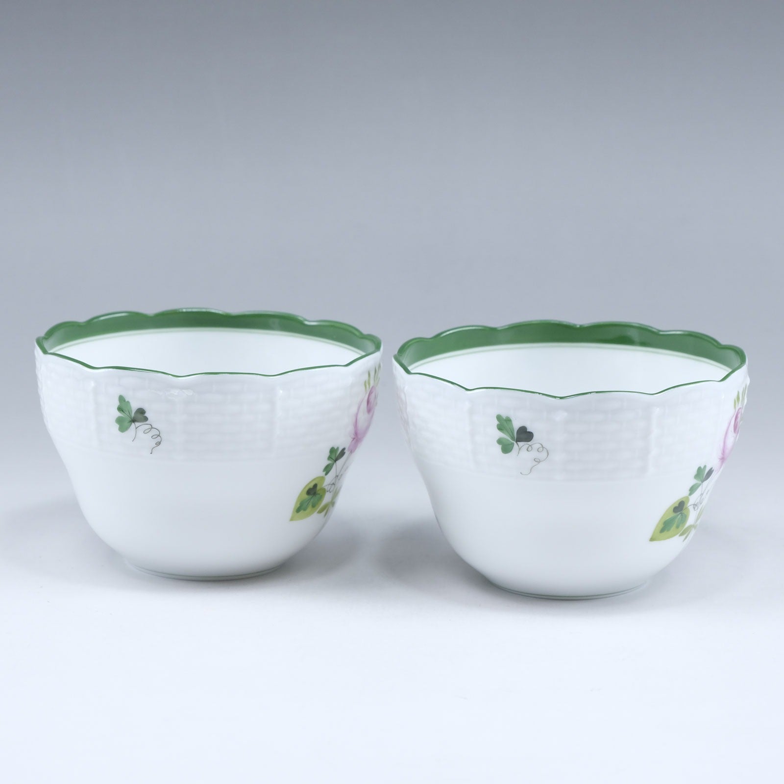 HEREND】ヘレンド ウィーンの薔薇 ティーカップ＆ソーサー×2 730/VRH