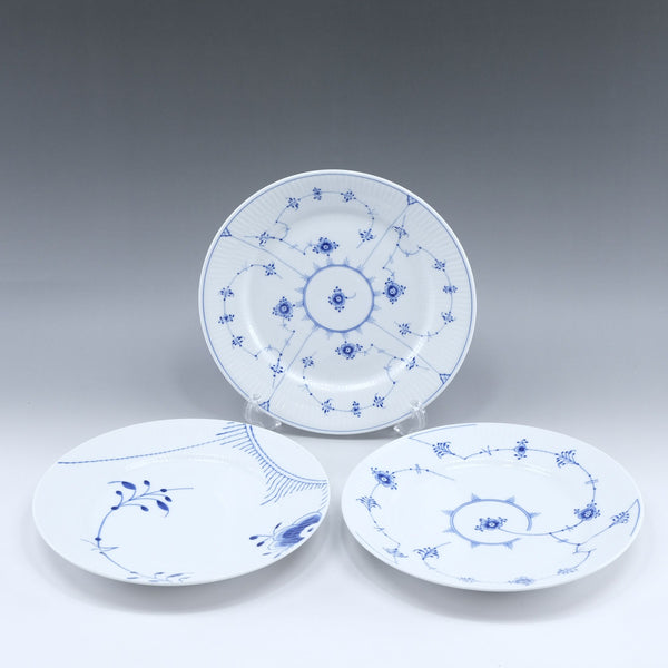 ロイヤルコペンハーゲン ブルーフルーテッド プレイン プレート 22cm×3枚 Royal Copenhagen】ロイヤルコペンハーゲン ブルーフルーテッド