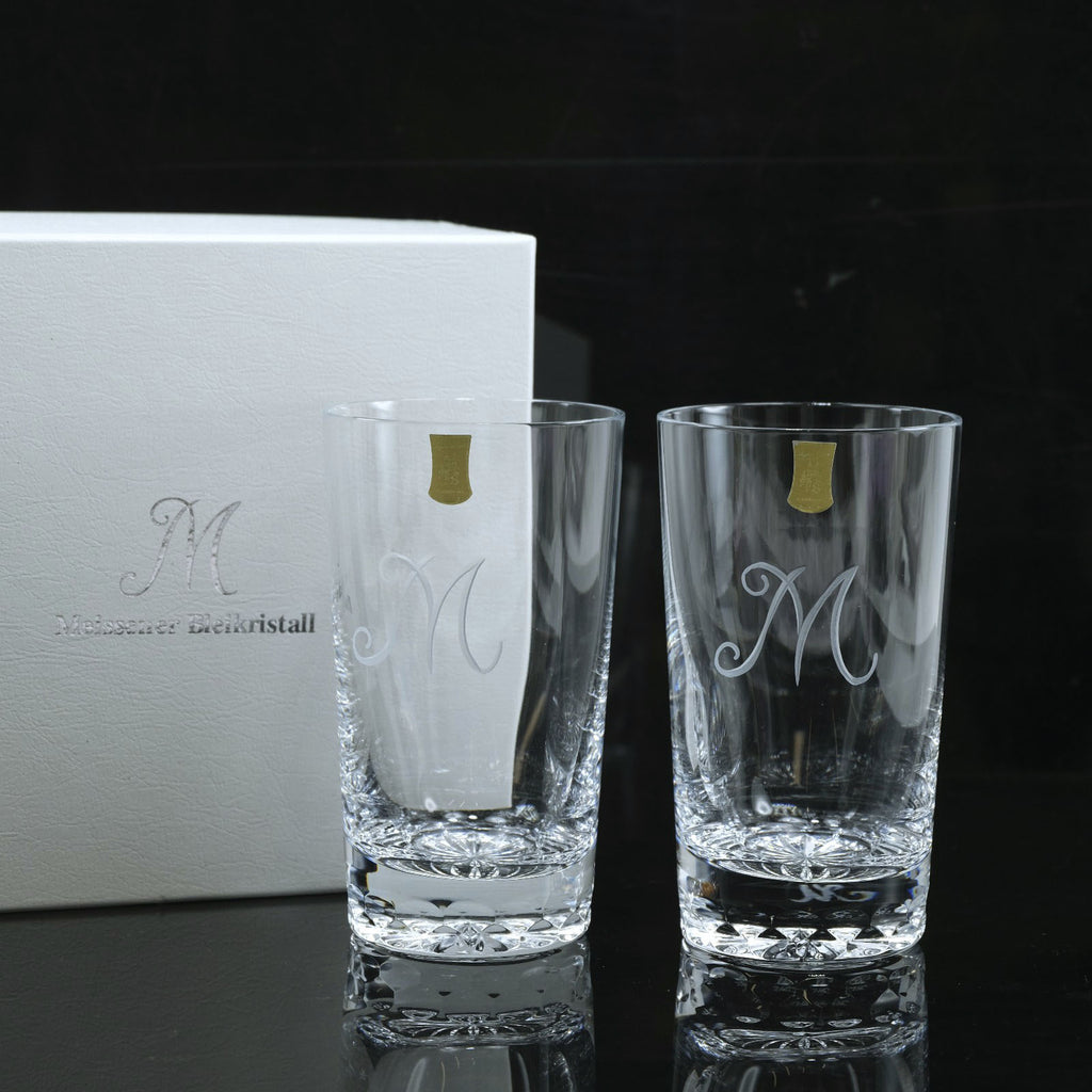 Meissen】マイセン Mマーク ロングタンブラー(M)×2 M/HB 食器