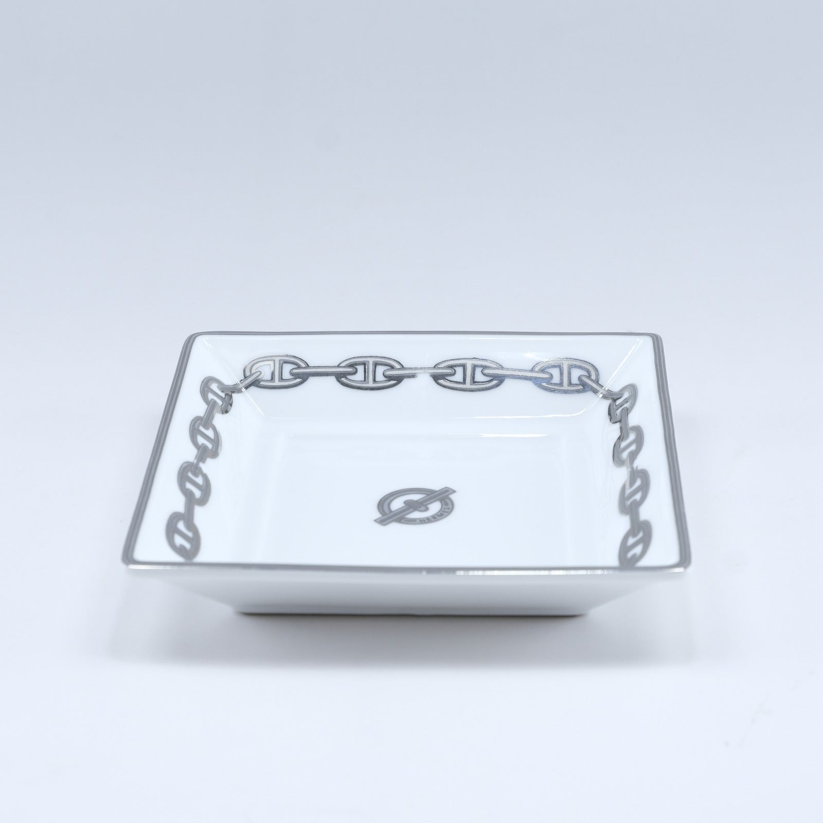 希少【美品】HERMES エルメス シェーヌダンクル スクエア インテリアトレイ HERMES】エルメス シェーヌダンクル(Chaine dAncre) スクエアトレイ