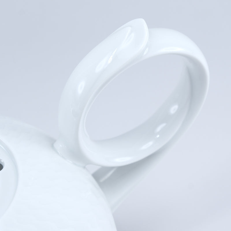 [Meissen] Meissen Wave Play White Tea Pot 1050 (ml) 000001/29727 Vigera porcelana unisex vajilla un rango