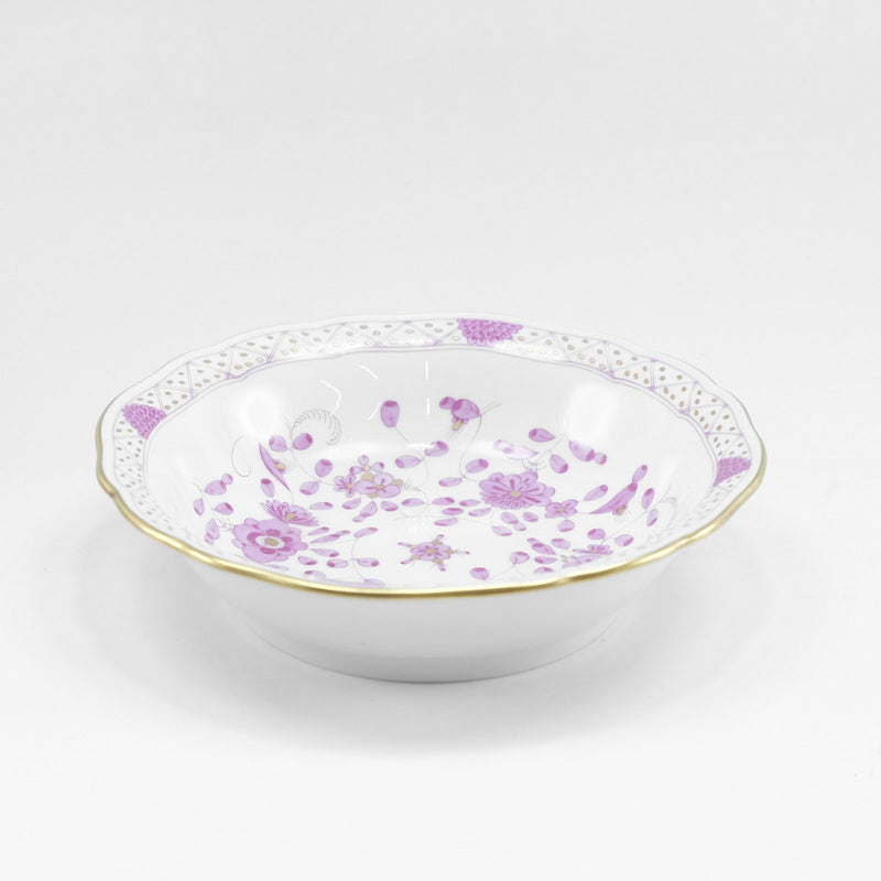 [Meissen] Meissen 
 Indian flower rich pink tableware 
 Salad Bowl x 5 343410/00411 Indian Flower Rich Pink_A Rank