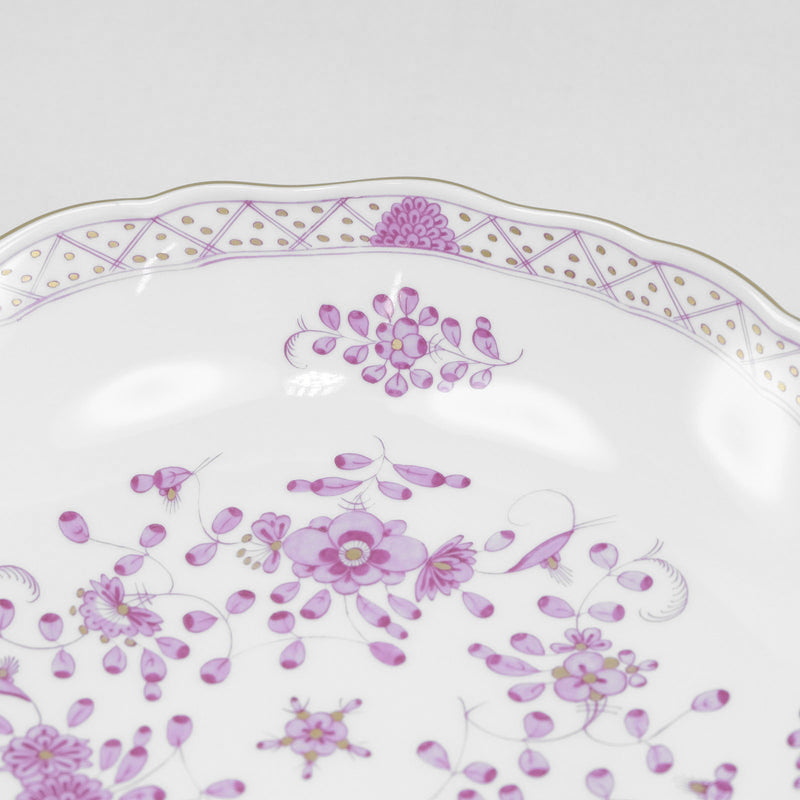 [Meissen] Meissen 
 인도 꽃이 풍부한 분홍색 식기 
 그릇 x 1 343410/00420 인도 꽃이 풍부한 Pink_A+순위