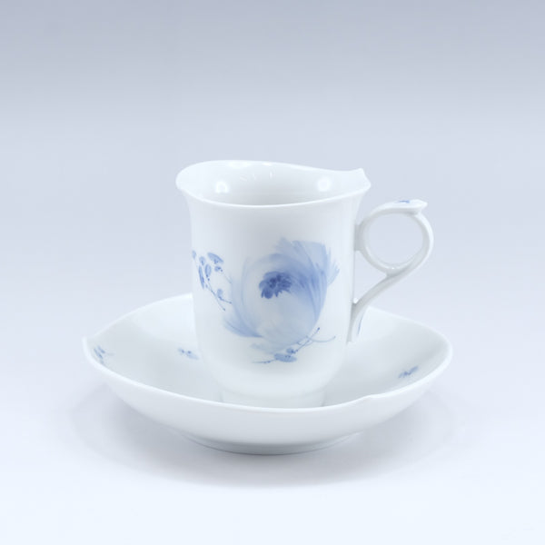 [Meissen] Meissen Blue Flower Coffee Cup & Saucer x 1 614701/28582 Parketball Porcelain Unisex 식탁 A+Rank