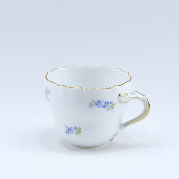 [Meissen] Meissen Scatard Flower (잊혀진 잔디) Mocha Cup & Saucer 100 (ML) 019310/00580 식탁기 도자기 Unisex 식기 S Rank