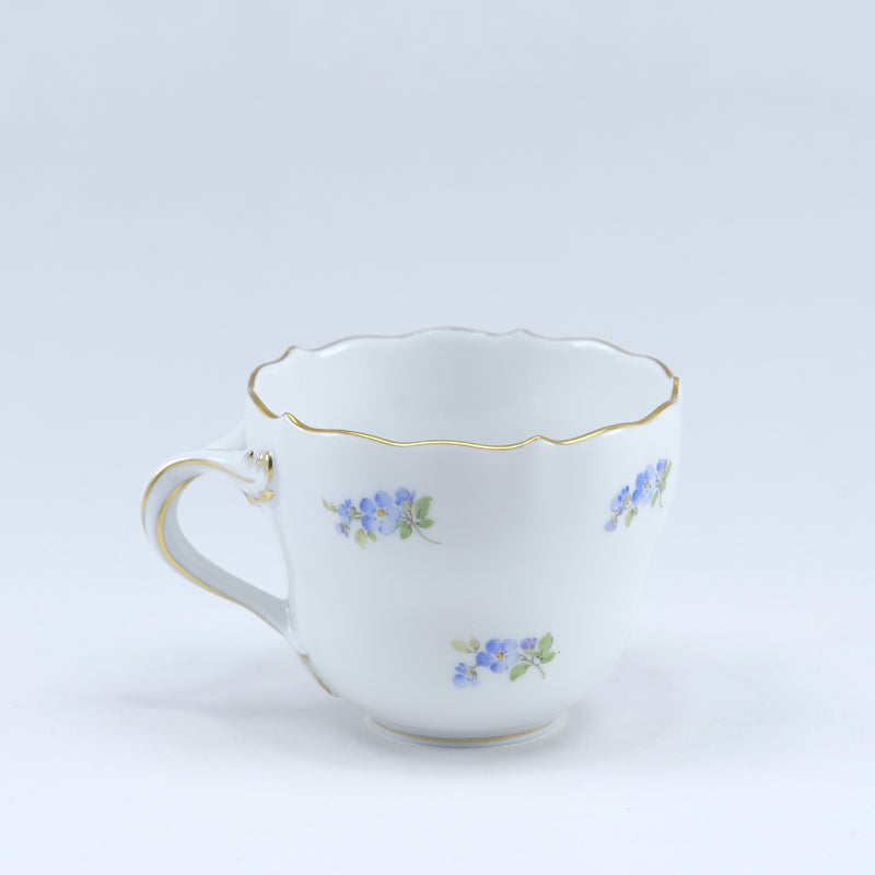 [Meissen] Meissen Scatard Flower (잊혀진 잔디) Mocha Cup & Saucer 100 (ML) 019310/00580 식탁기 도자기 Unisex 식기 S Rank