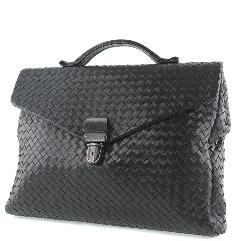[BOTTEGAVENETA] Bottega Veneta Intrecciato 113095 Business Bag Calf Black Men's Business Bag A-Rank