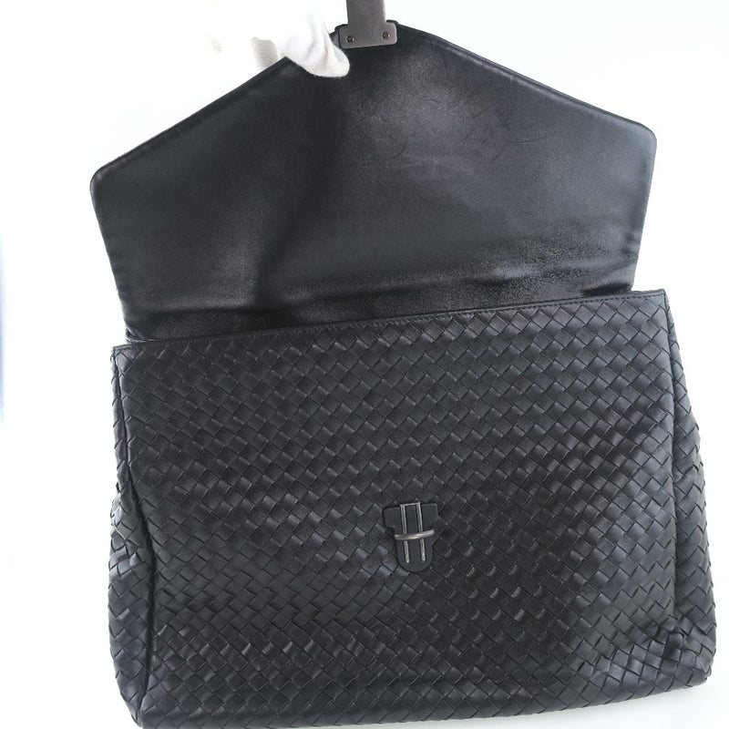 [BOTTEGAVENETA] Bottega Veneta Intrecciato 113095 Business Bag Calf Black Men's Business Bag A-Rank