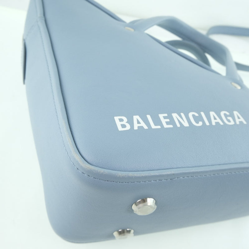 【BALENCIAGA】バレンシアガ
 トライアングル ダッフル 527272 ショルダーバッグ
 カーフ 水色 レディース ショルダーバッグ