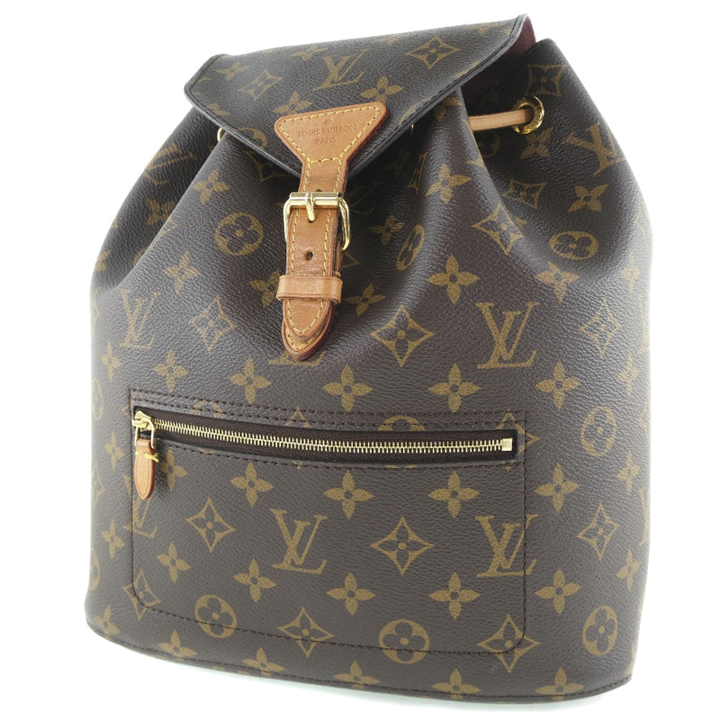 canvas louis vuitton backpack women Excursion Monogram PM Brown 3402371 Top handle and two detachable adjustable leather backpack straps with clip attachments Pre Loved Louis Vuitton Damier