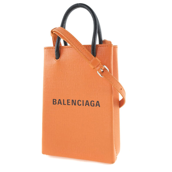 [Balenciaga] Balenciaga Shopping Fong Suportador 593826 Bolsa de hombro Becerro Naranja Bolso de hombro A-Rank
